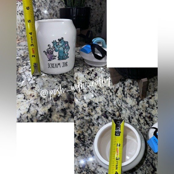 Rae Dunn Disney Pixar Monsters Inc Scream Jar Canister, NWT - Picture 4 of 5